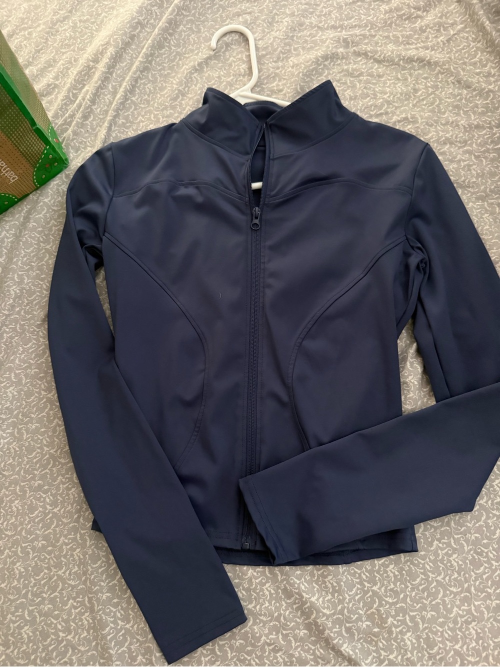 Women's Navy Zip-Front Performance Jacket